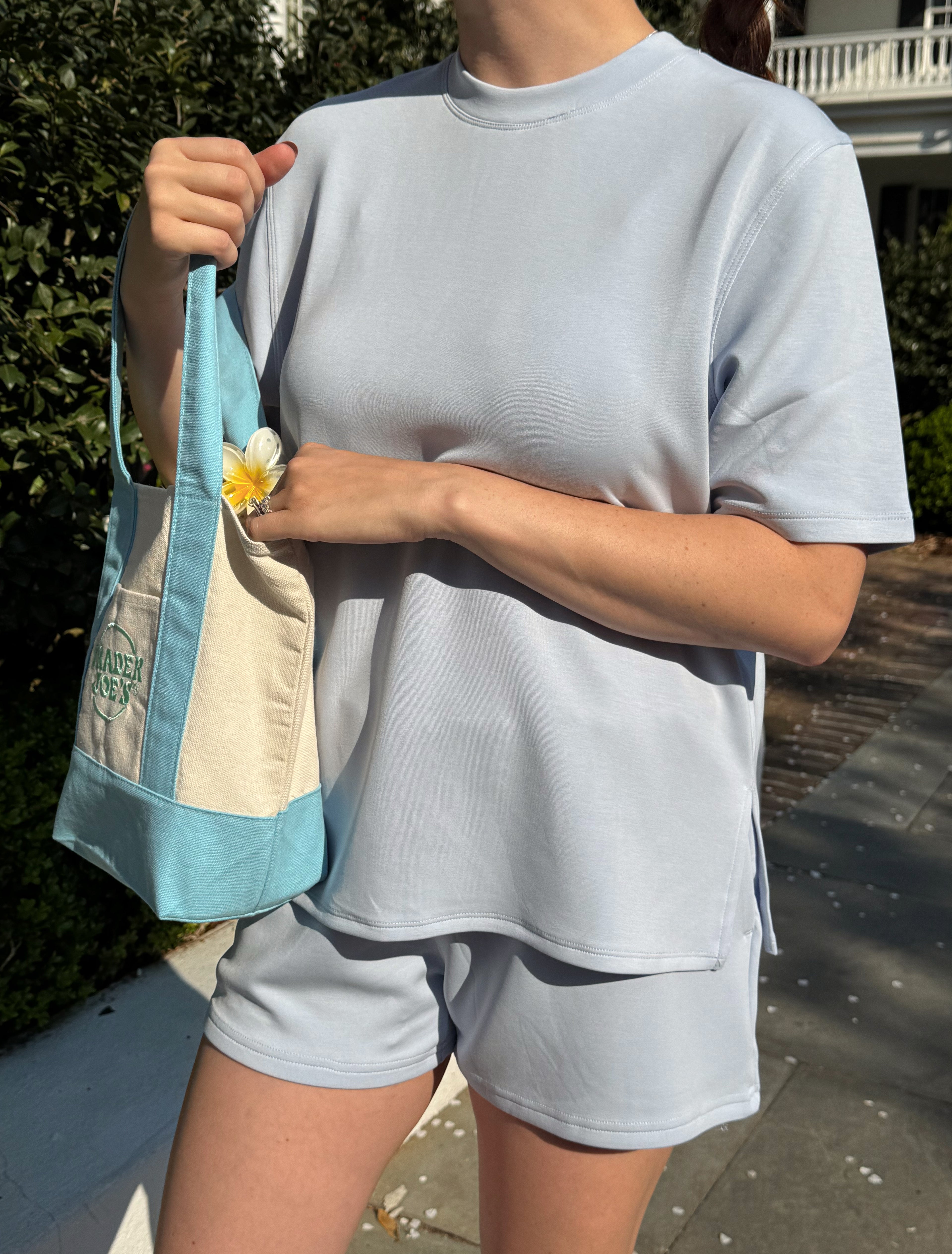 Lainey Two Piece Scuba Tee Set