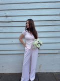 Gracie Gingham Wide Leg Drawstring Pants